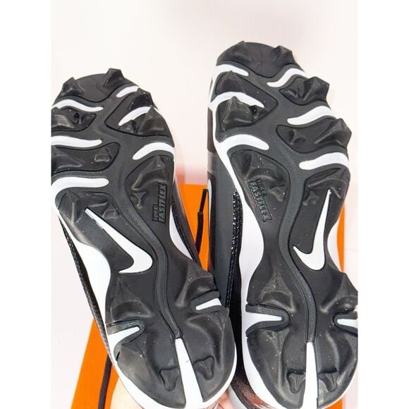 Nike Kids Alpha Menace 4 Shark Football Cleats 5.5 Wide Black Grey White NWB - Picture 11 of 16